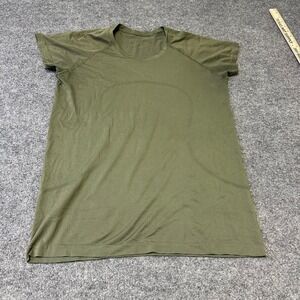 Lululemon Swiftly Tech Shirt Womens Size 14 Olive Short Sleeve Athletic Tee